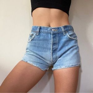 Vintage Levi’s Light Wash Denim Cutoffs